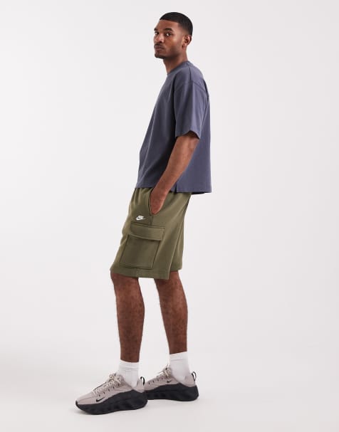 Nike - Club - Short cargo en polaire - Kaki - view 1