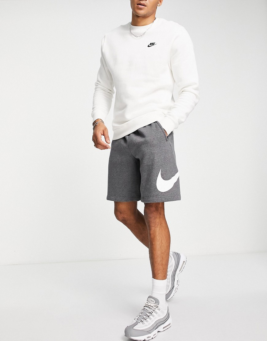 Nike Club Short In Charcoal-gray