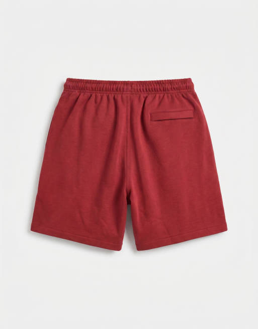 Nike - Club - Short van Franse badstof in rood, 7 van 7