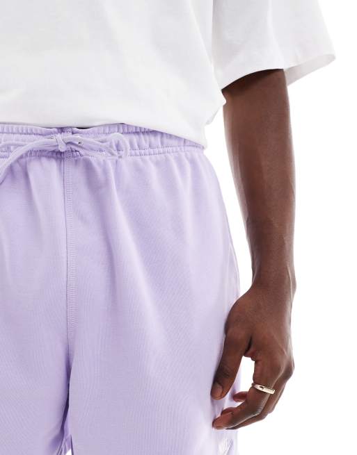 Nike - Club - Short van French Terry badstof in lila, 4 van 5
