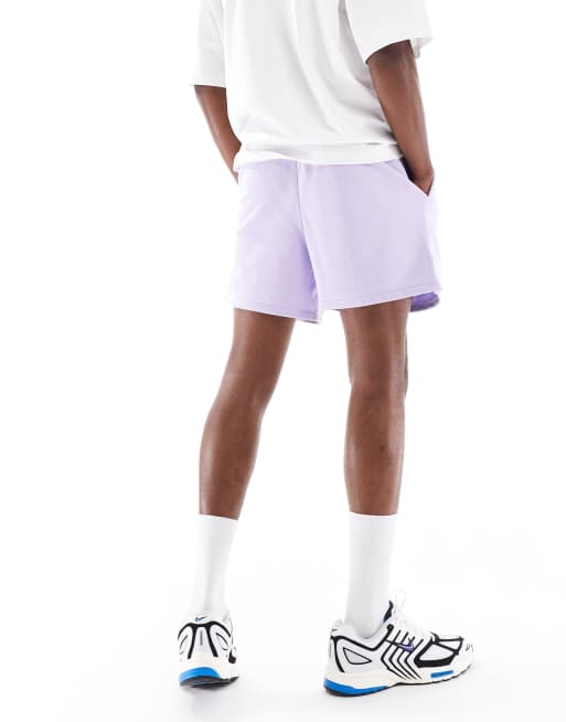 Nike - Club - Short van French Terry badstof in lila, 5 van 5