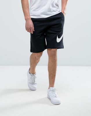 nike swoosh black shorts