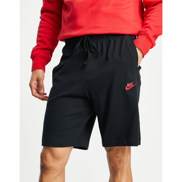 Nike club hot sale shorts red