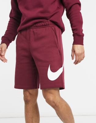 Nike Sportswear Men's Explosive Sweat Shorts Burgundy/White 843520-677 