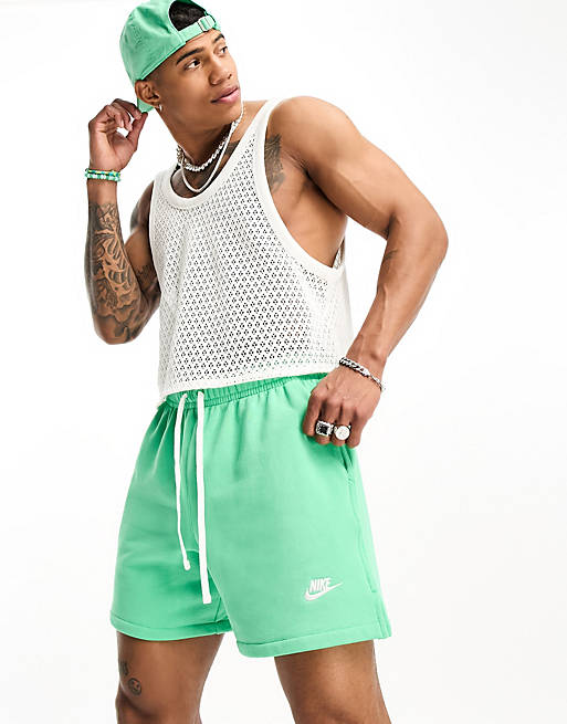 Nike Club shorts in green | ASOS