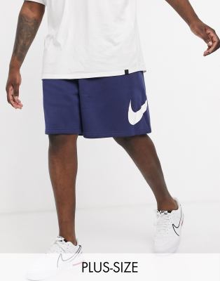 Nike Logo Printing Training Sports Quick Dry Breathable Shorts Blue In Navy