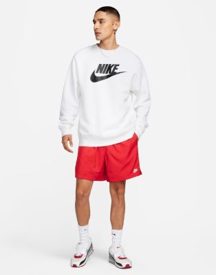 Nike Club Woven Flow Shorts In Red