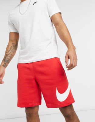 red nike shorts