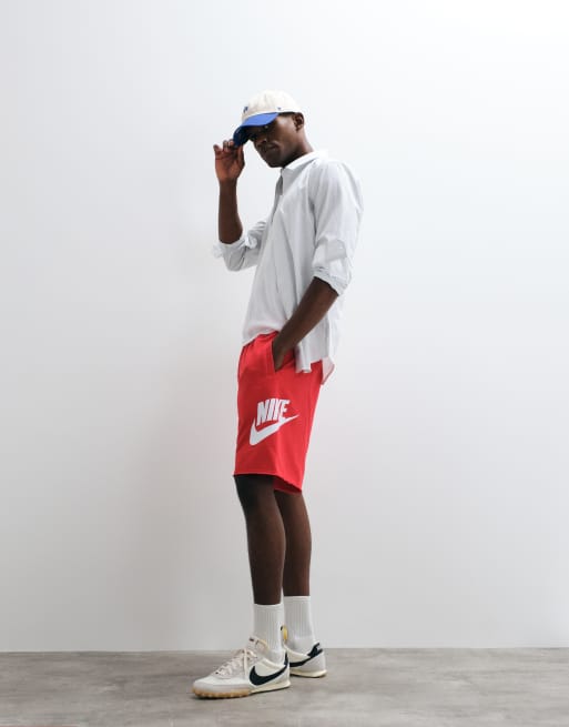Nike Club shorts in red, 3 of 5