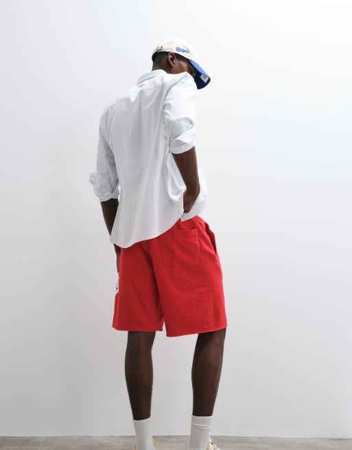 Nike Club shorts in red, 5 of 5