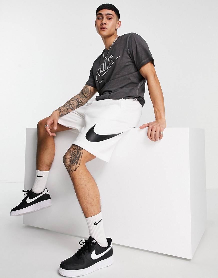 Nike Club shorts in white