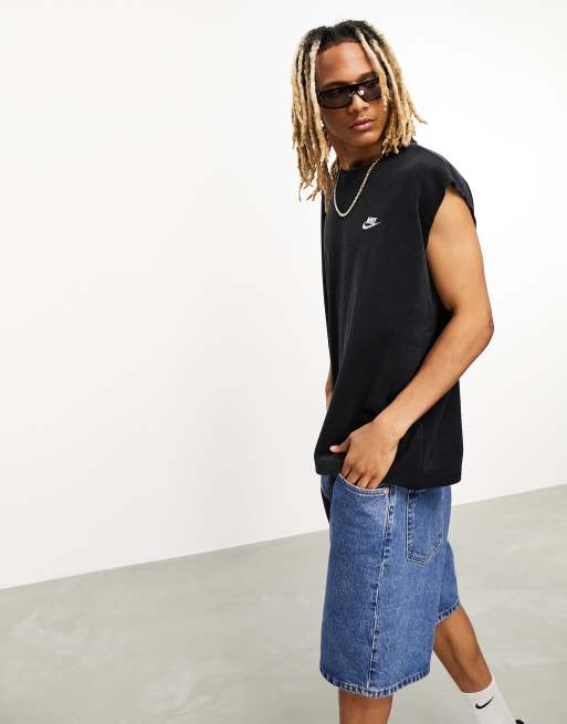Nike - Club - Sort tanktop i frotté