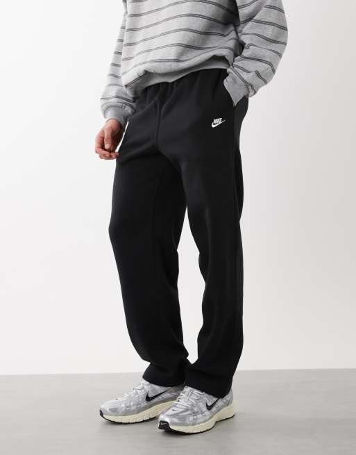Nike - Club - Sorte fleece-joggingbukser med lige ben og logo, 2 af 5