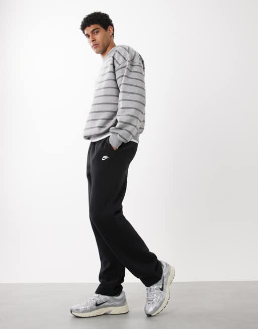 Nike - Club - Sorte fleece-joggingbukser med lige ben og logo, 3 af 5