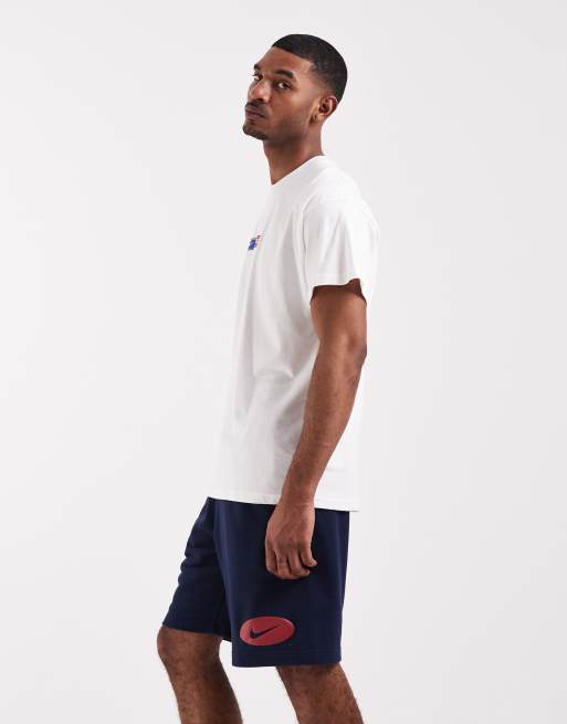Nike Club - Sorte shorts med Swoosh-logo i frotté, 3 af 5