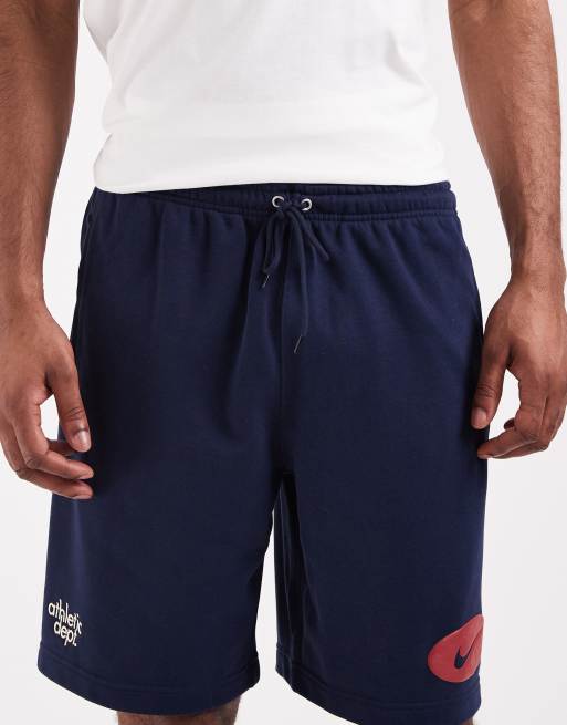 Nike Club - Sorte shorts med Swoosh-logo i frotté, 4 af 5