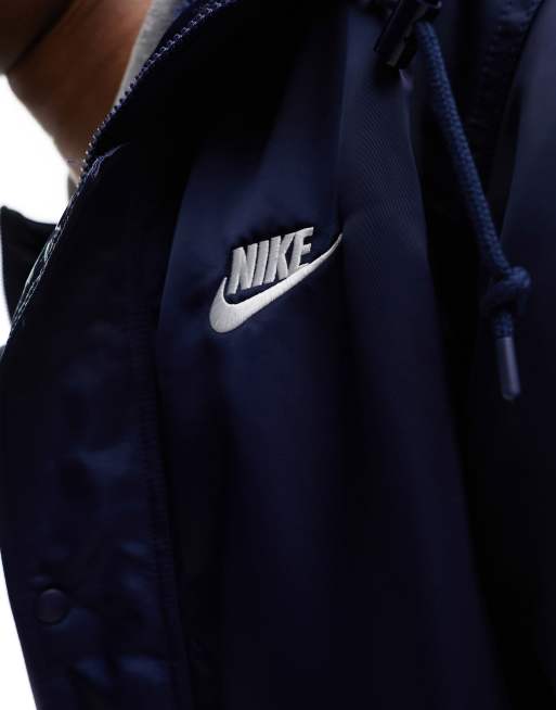 Nike Club Stadium parka jacket in navy