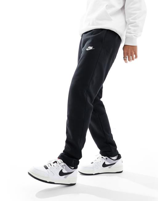 Nike Club straight fit joggers in black ASOS