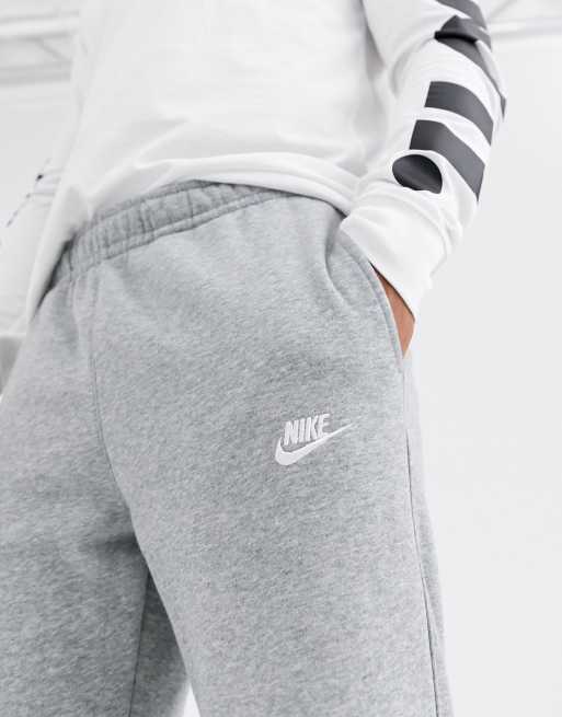 Nike Club straight leg joggers in grey