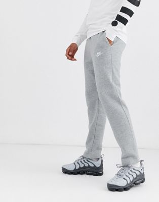 Nike Club straight leg joggers in grey 