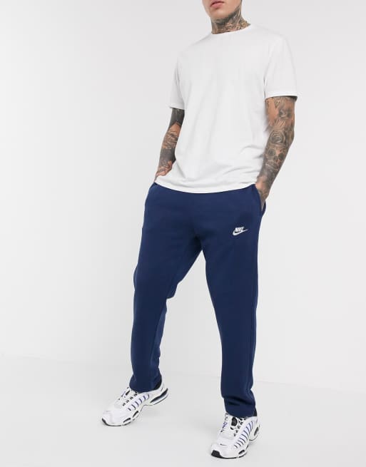 Nike Club straight leg joggers in navy | ASOS