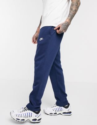 navy wide leg joggers