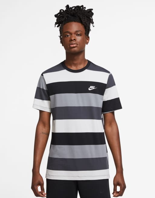 Nike swoosh stripe t hot sale shirt