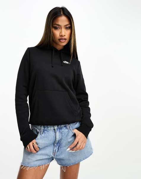 Nike – Club – Svart huvtröja i fleece - view 1