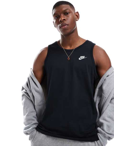 Nike – Club – Svart linne - view 1