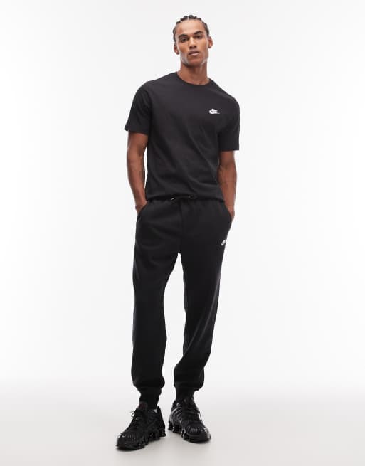 Nike – Club – Svarta mjukisbyxor med muddar i fleece, 2 av 5