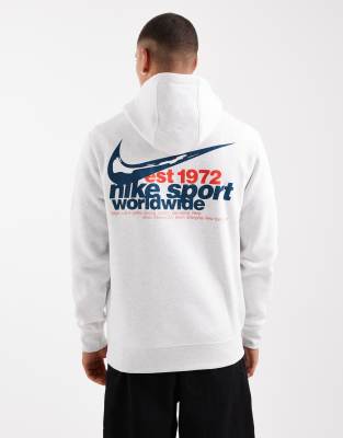 Nike Sportswear CLUB UNISEX - Sweat à Capuche - Dark Grey Heather/gris
