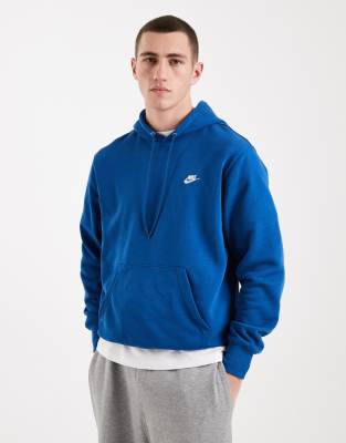Nike - Club - Sweat à capuche - Bleu