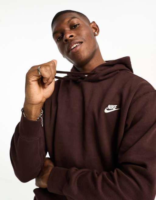 Nike Club Sweat à capuche Marron foncé ASOS - Main Image