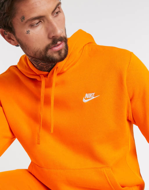 Sweat à best sale capuche orange