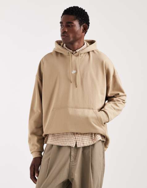 Nike - Club - Sweat à capuche oversize en tissu éponge - Beige - view 1