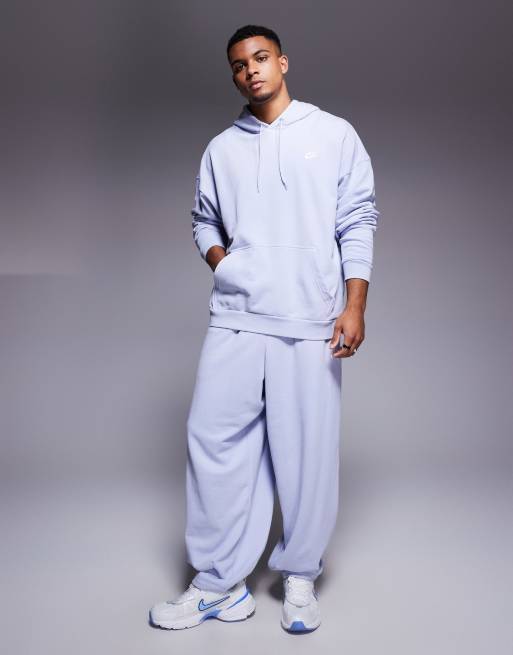Nike - Club - Sweat à capuche oversize en tissu éponge - Lilas