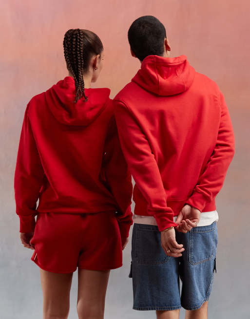 Nike sweat a capuche rouge hotsell