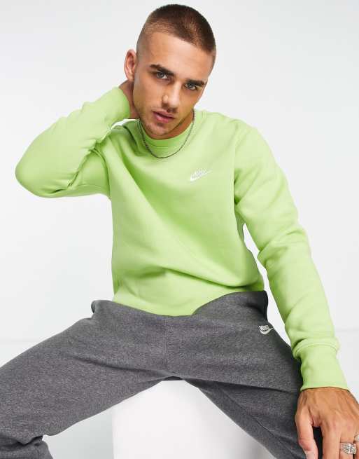 Nike Club Sweat en polaire Vert vif