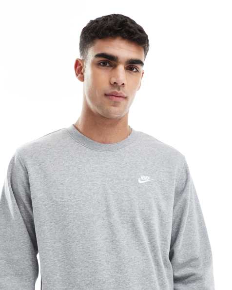Nike - Club - Sweat en tissu éponge - Gris - view 1