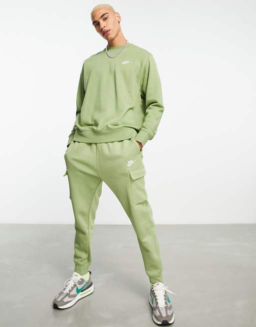 Nike Club joggers in alligator green