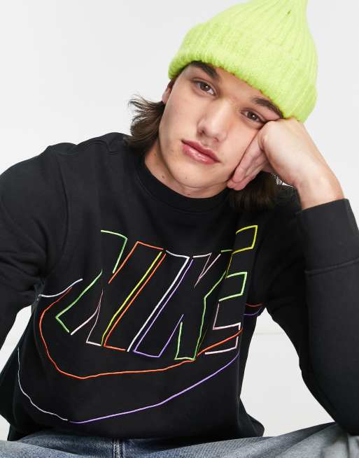 Nike Club sweat in black, 3 of 4
