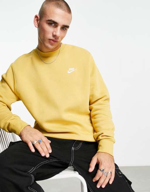 Pull jaune 2025 nike homme