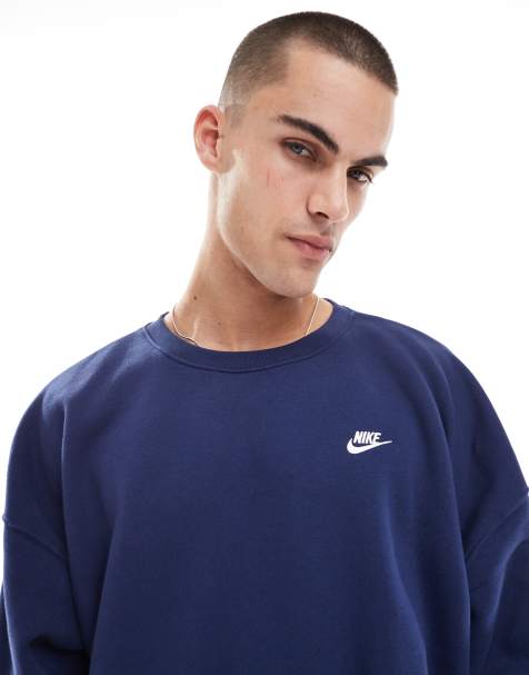 Nike - Club - Sweat oversize - Bleu marine - view 1