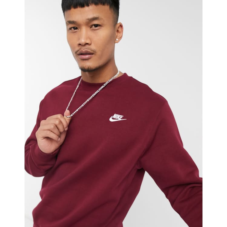 Sweat col montant Nike F.C. rouge sur