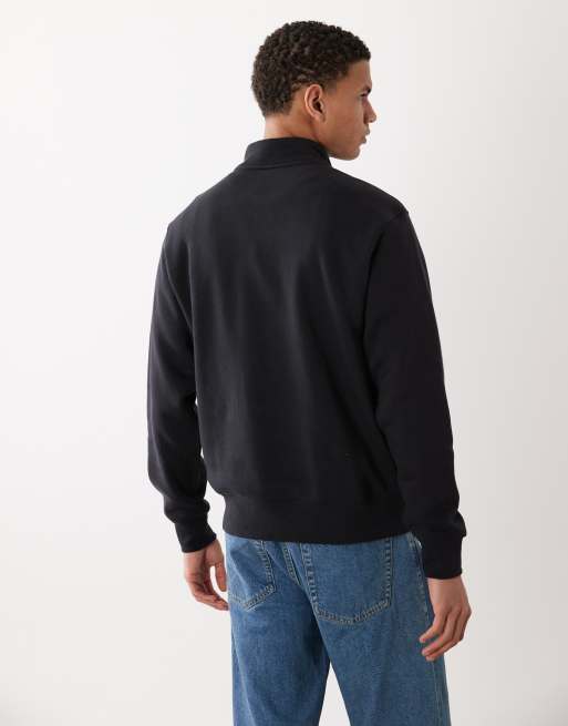 Nike - Club - Sweat-shirt à logo et col zippé - Noir, 5 de 5
