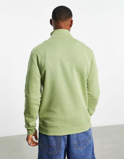 Nike - Club - Sweater 1/4 rits in groen, 2 van 4