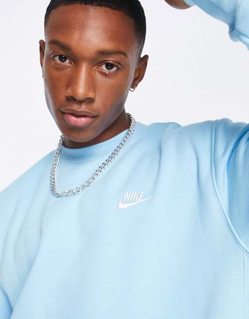 Nike Club Sweater in chilli blauw ASOS