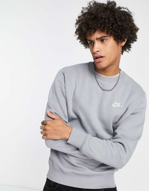 haar inrichting knoflook Nike - Club - Sweater in Particle grijs | ASOS