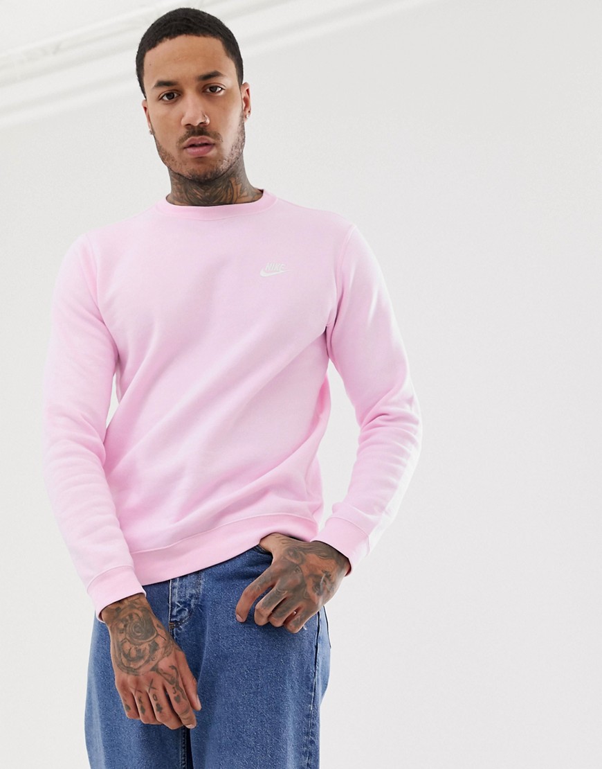 Nike - Club - Sweater met ronde hals in roze