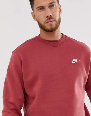 burgundy nike sweatshirt